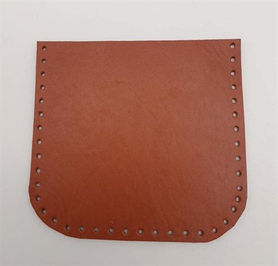Aksesuar Taba Gerçek Deri 12x12 cm Oval Kenar Cep