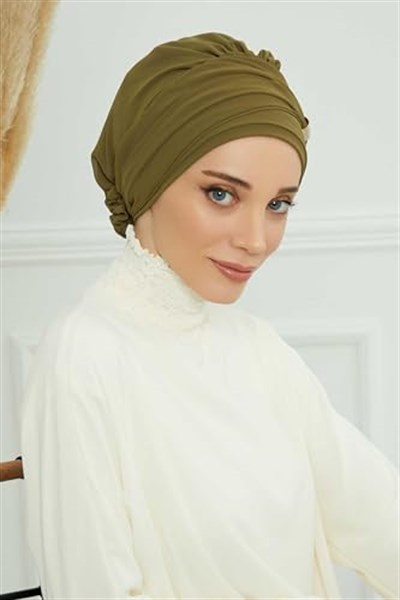Aksesuarlı Şifon Hazır Türban,HT-95S,HT-95S