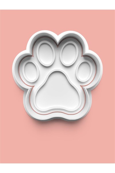 AKTASTORE Köpek Patisi Kurabiye Kalıbı Ve Şeker Hamuru Kalıbı