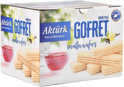 Aktürk Gofret Vanilyalı 800 gr x 2 Kutu