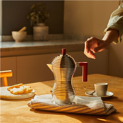 Alessi Pulcina İndüksiyon Tabanlı Espresso Makinesi Mokapot