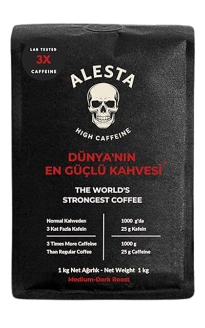 Alesta Coffee&Roastery Yüksek Kafeinli Öğütülmüş Filtre Kahve 1000 Gr.