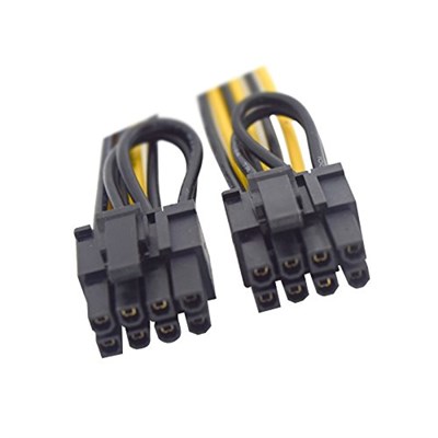 Alfais 4302 Pci e 8 Pin (6+2) 2X Pci-e Ekran Kartı Power Çoklayıcı Kablosu