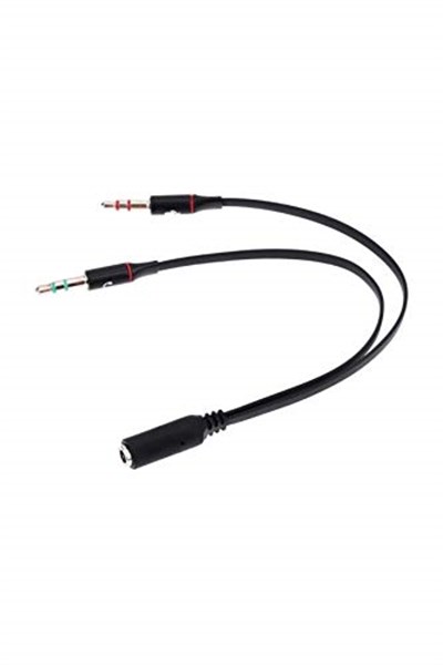 Alfais 4457 Kulaklık Mikrofon Çevirici Ayırıcı Dönüştürücü Çoklayıcı Adaptör