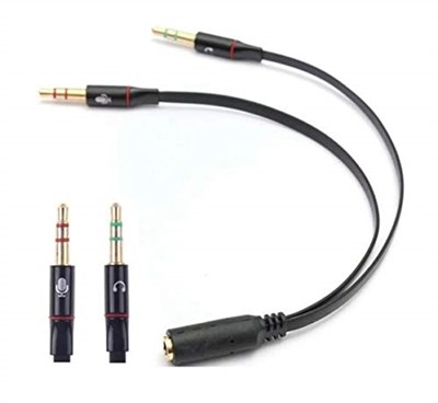 Alfais 4457 Kulaklık Mikrofon Çevirici Ayırıcı Dönüştürücü Çoklayıcı Adaptör