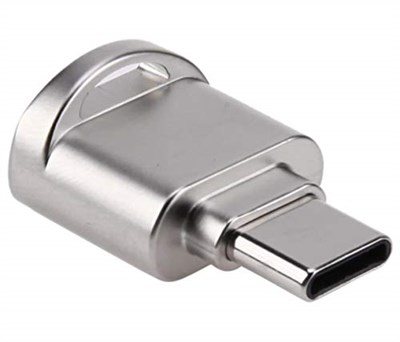 Alfais 4477 USB Type-C 3.1 To Micro SD TF Hafıza Kart Okuyucu OTG Adaptörü
