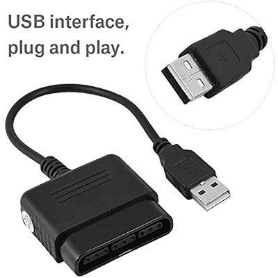 Alfais 5023 Usb To Ps2 PC Bilgisayar Oyun Kolu Çevirici Dönüştürücü