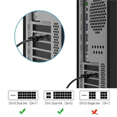 Alfais Al-4577 Dvi to Dvi Monitör Ekran Kablosu Ara Bağlantı Dvi-D 24+1 1.8M