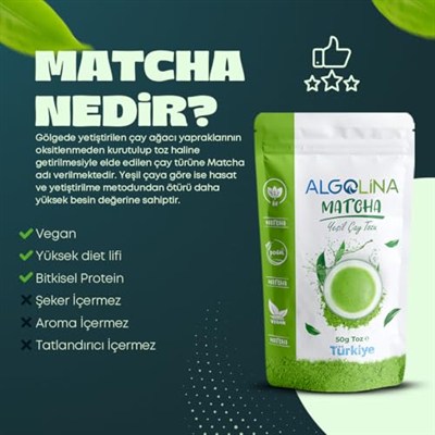 Algolina Matcha Tozu 50 gr - Matcha Çayı