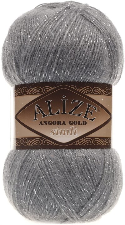 Alize Angora Gold Simli El Örgü İpi 5 Adet (Deniz Köpüğü 515)