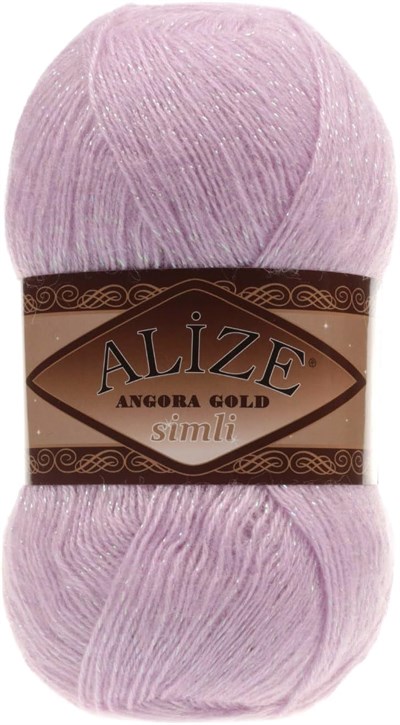 Alize Angora Gold Simli El Örgü İpi 5 Adet (Deniz Köpüğü 515)