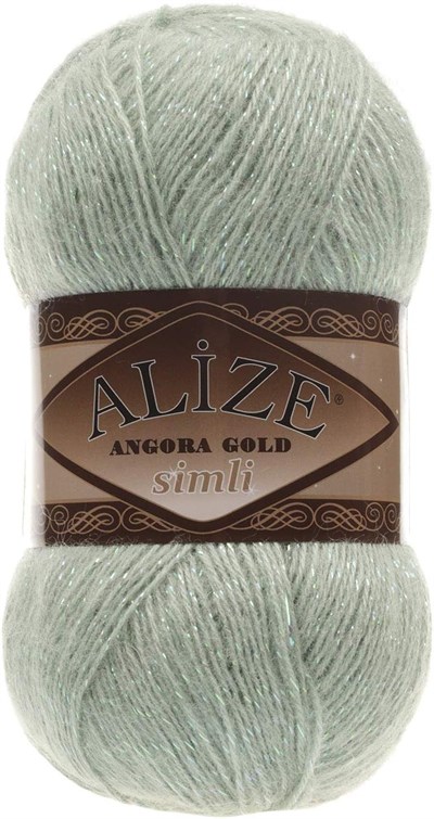 Alize Angora Gold Simli El Örgü İpi 5 Adet (Deniz Köpüğü 515)
