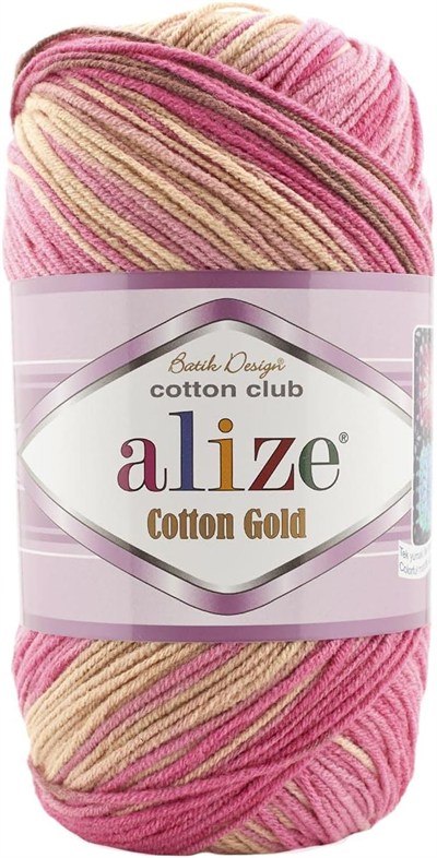Alize Cotton Gold Batik El Örgü İpi 5 Adet (7829)