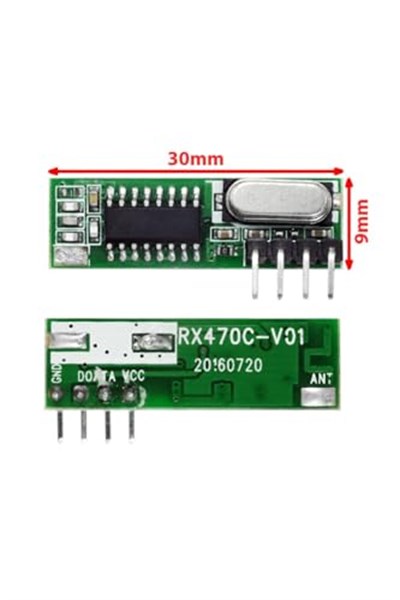 Alkatronik 433mhz Rf Alıcı Verici Rx470c + Wl102 + Antenler 20-200 Metre
