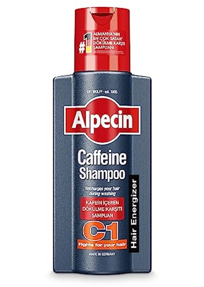 Alpecin Kafeinli Şampuan C1 250ml | Saç Dökülmesini önler ve azaltır | Erkekler için Doğal Saç uzatma Şampuanı | Güçlü Saçlar için Enerji verici | Erkekler için Saç Bakımı | Almanyada Üretilmiştir