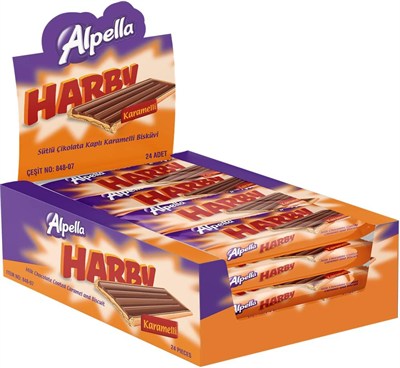 Alpella Harby Sütlü Bisküvi 25 g 24lü