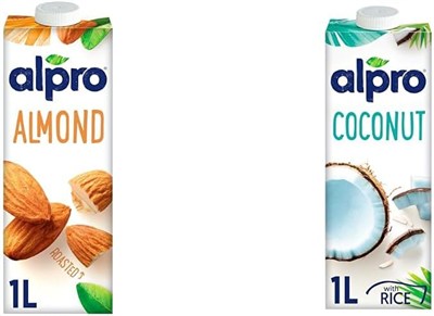 Alpro Badem & Hindistan Cevizi Bitki Bazlı İçecek 1L x 2