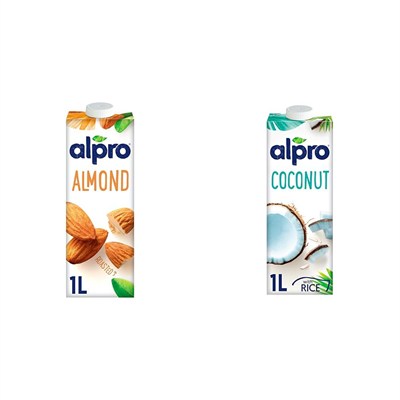 Alpro Badem & Hindistan Cevizi Bitki Bazlı İçecek 1L x 2