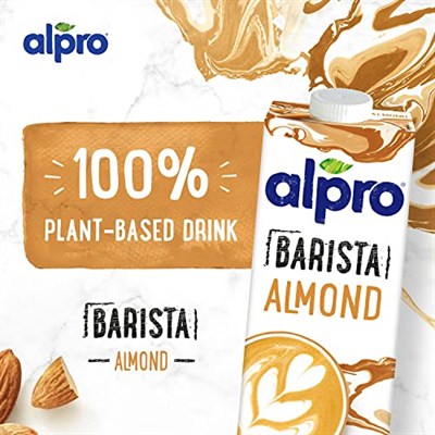 Alpro Barista Badem Sütü 1 L Vegan Laktozsuz Bitkisel Bazlı