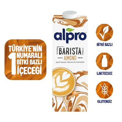 Alpro Profesyonel Badem Bitki Bazlı İçecek 1 L 2li paket