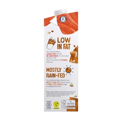 Alpro Şekersiz Badem Bitki Bazlı İçecek 1000 ml