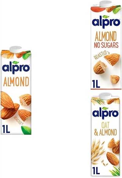 Alpro Şekersiz Bedem, Badem ve Yulaf Badem İçeceği