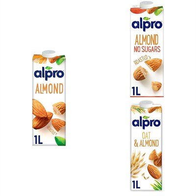 Alpro Şekersiz Bedem, Badem ve Yulaf Badem İçeceği