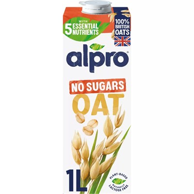 Alpro Şekersiz bitki bazlı laktızsuz Yulaf İçecek 1000 ml