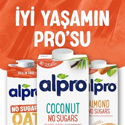 Alpro Şekersiz Hindistan Cevizi Bitki Bazlı İçecek 1 L 2li paket