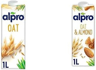 Alpro Yulaf Bitki Bazlı İçecek 1 L ve Alpro Yulaf Badem Bitki Bazlı İçecek 1L
