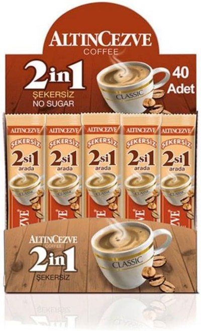 Altın cezve 2 si 1 Arada Tek Kullanımlık 40lı Paket