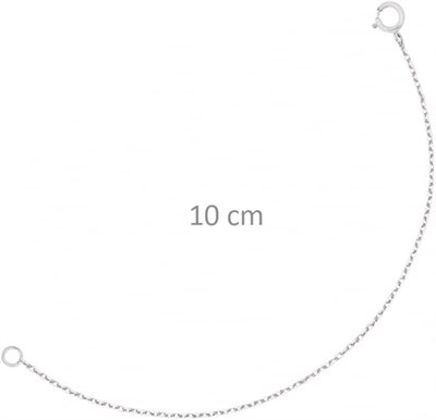 Altın Sepeti Gümüş 10 cm Zincir Uzatma Parçası
