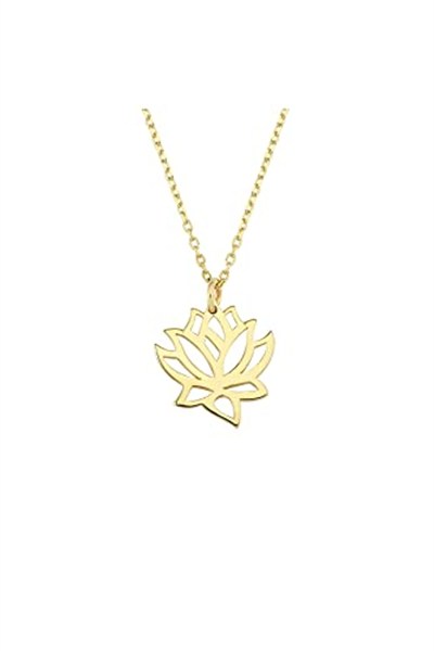 Altın Sepeti Lotus Kolye