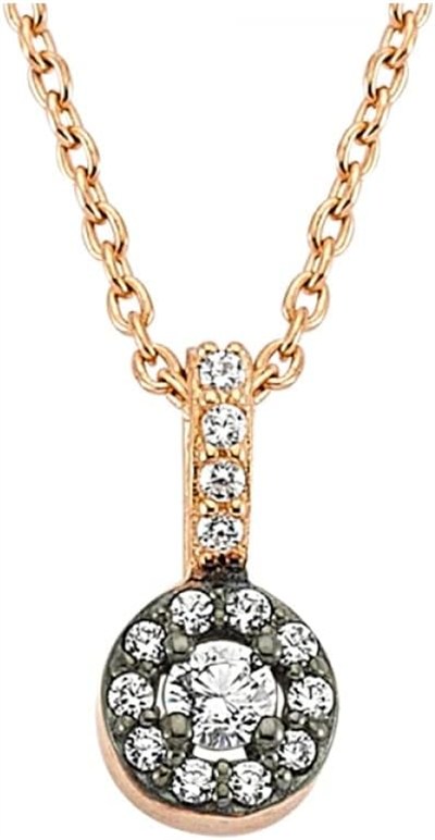Altın Sepeti Rose Elmas Modeli Mini Kolye