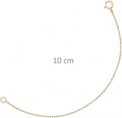 Altın Sepeti Rose Gümüş 10 cm Ek Uzatma Zincir