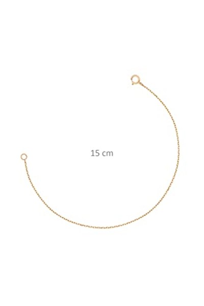 Altın Sepeti Rose Gümüş 15 cm Kolye Uzatma Zinciri
