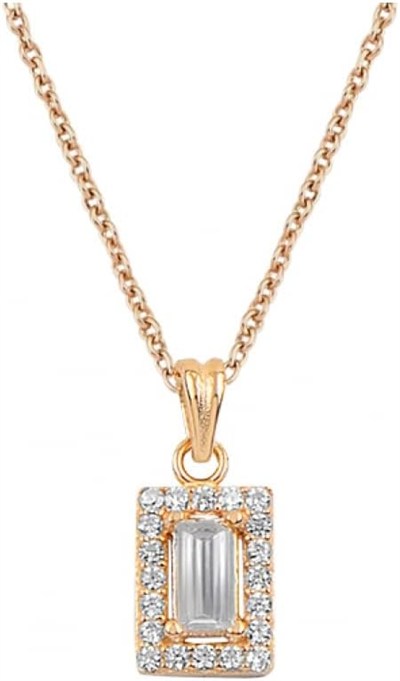 Altın Sepeti Rose Mini Bagetli Kolye