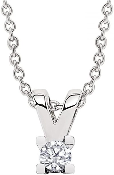 Altın Sepeti Tektaş Pırlanta Kolye 0,12 ct