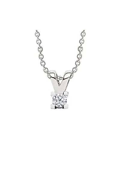 Altın Sepeti Tektaş Pırlanta Kolye 0,12 ct