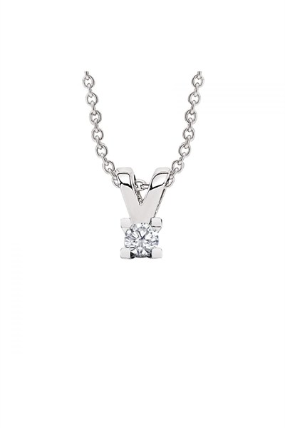Altın Sepeti Tektaş Pırlanta Kolye 0,12 ct