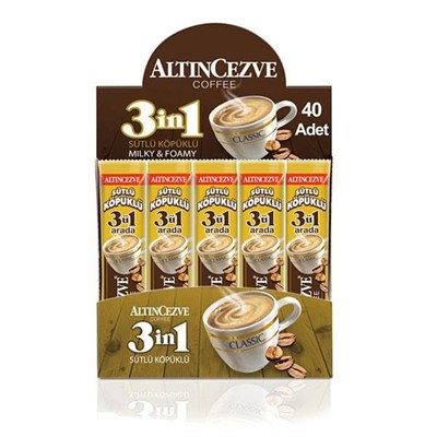 Altıncezve 3ü1 Arada Üçü Bir Arada Sütlü Köpüklü (Tek İçimlik) -16 Gr X 40 Adet