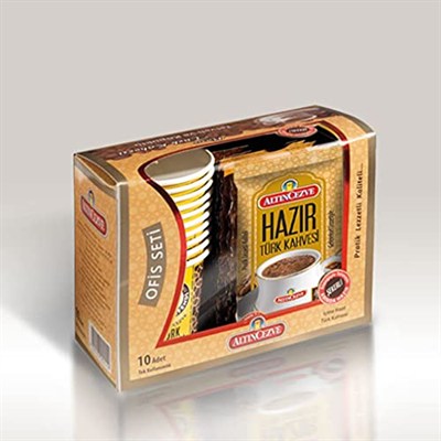 Altıncezve Ofis Seti Hazır Türk Kahvesi Şekerli 10lu Paket