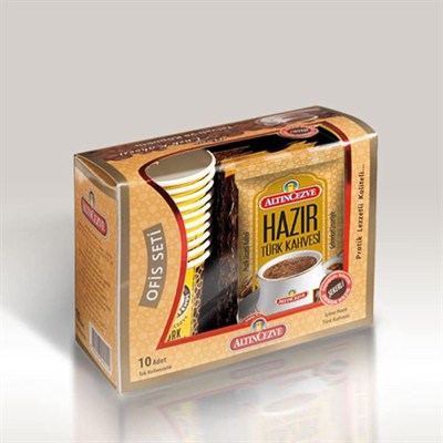Altıncezve Ofis Seti Hazır Türk Kahvesi Şekerli 10lu Paket