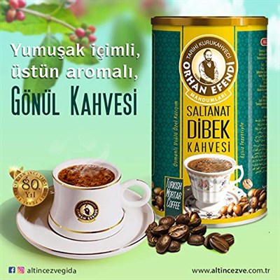 Altıncezve Orhan Efendi Saltanat Dibek Kahvesi Teneke 250 Gr