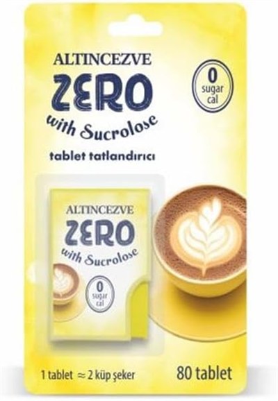 Altıncezve Zero Tablet Tatlandırıcı 80 Tablet (2 paketi)