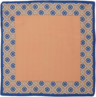 ALTINYILDIZ CLASSICS Desenli Lacivert-Kahve Klasik Mendil