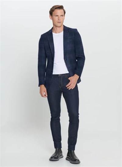 ALTINYILDIZ CLASSICS Slim Fit Dar Kesim Mono Yaka Yünlü Ceket