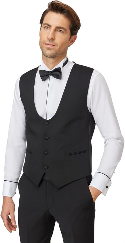 ALTINYILDIZ CLASSICS Slim Fit Dar Kesim U Yaka Desenli Klasik Yelek