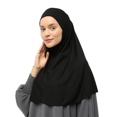 Altobeh Hazır Türban Peçeli Pratik Eşarp Tesettür Nikaplı Hijab, T06