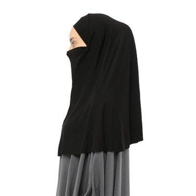 Altobeh Hazır Türban Peçeli Pratik Eşarp Tesettür Nikaplı Hijab, T06
